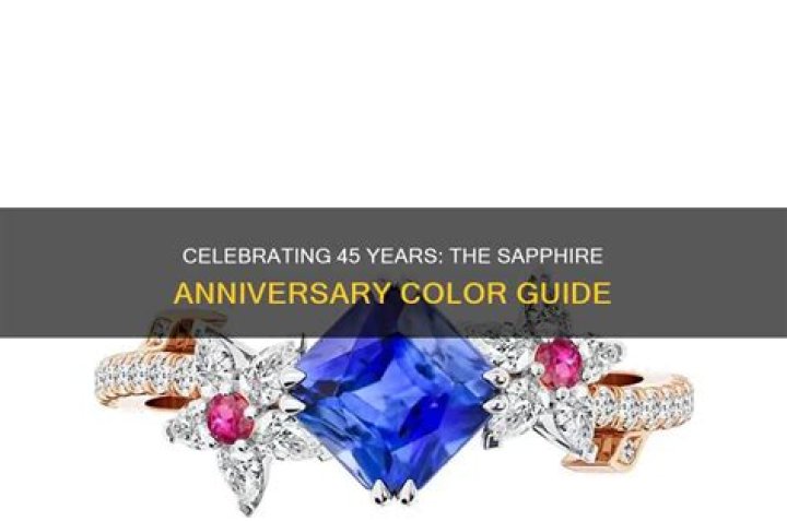 What color is 45th wedding anniversary