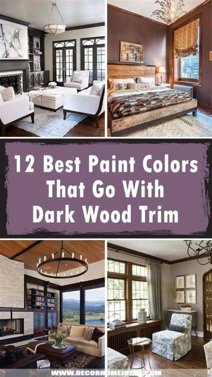 What color paint goes with dark brown trim
