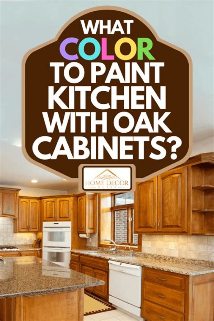 What color should you paint a kitchen with oak cabinets