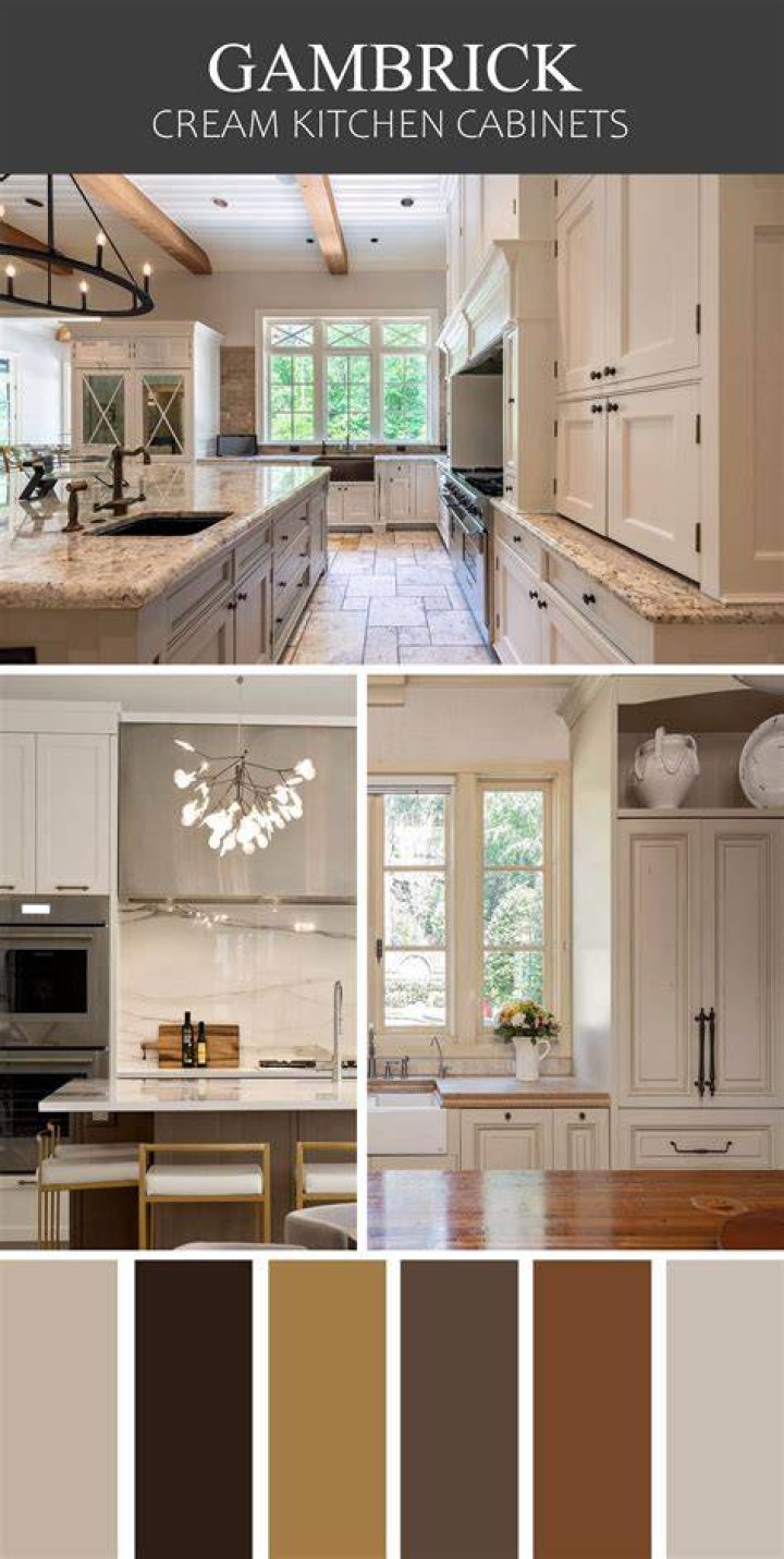 What color walls go with cream cabinets