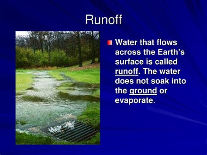 What determines the amount of runoff