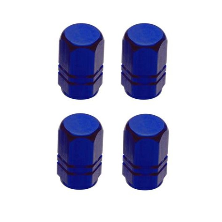 What do blue valve stem caps mean