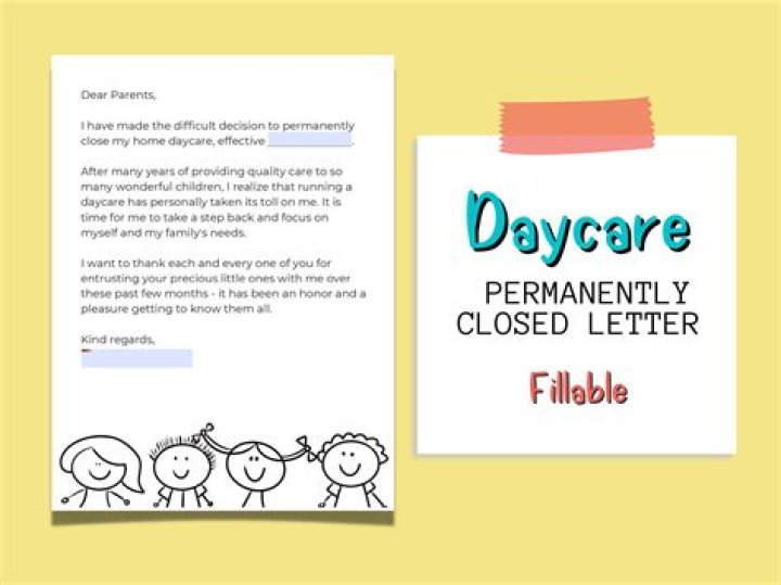 What do I leave my daycare provider when leaving