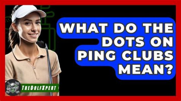 What do the dots mean on golf clubs