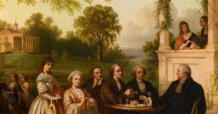 What does George Washington describe in the beginning of his speech