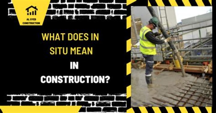 What does in situ reaction mean