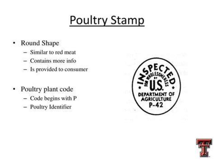 What does the USDA stamp mean on meat and poultry