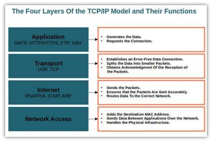 What entity uses TCP IP as their network model