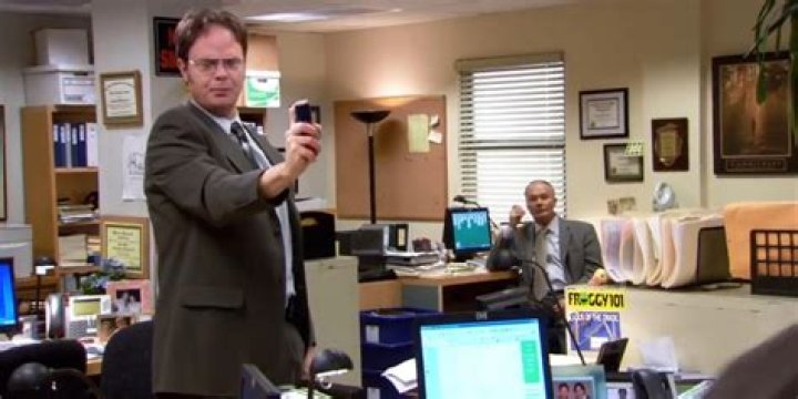 What episode does Dwight pepper spray Roy