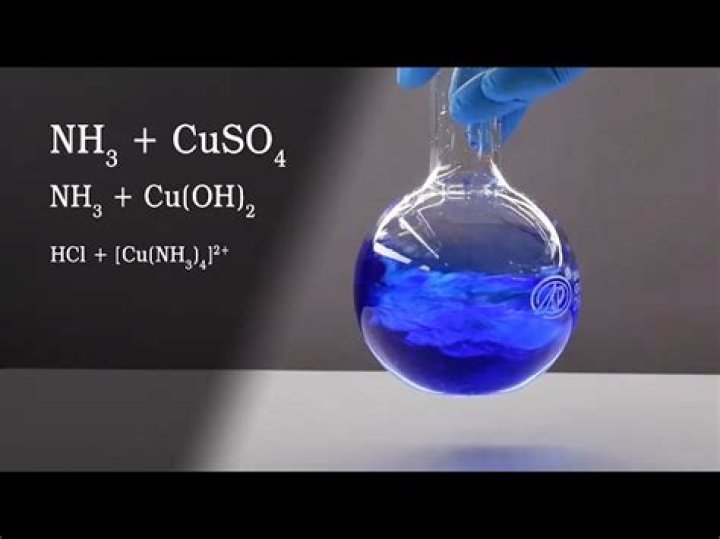 What happens when you mix CuSO4 and nh3