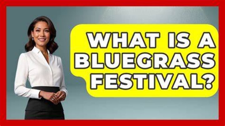 What is a bluegrass festival