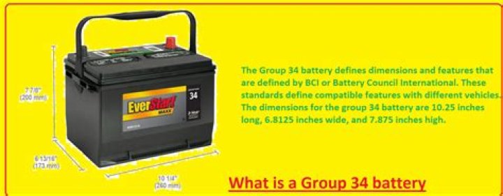 What is a group 34 battery