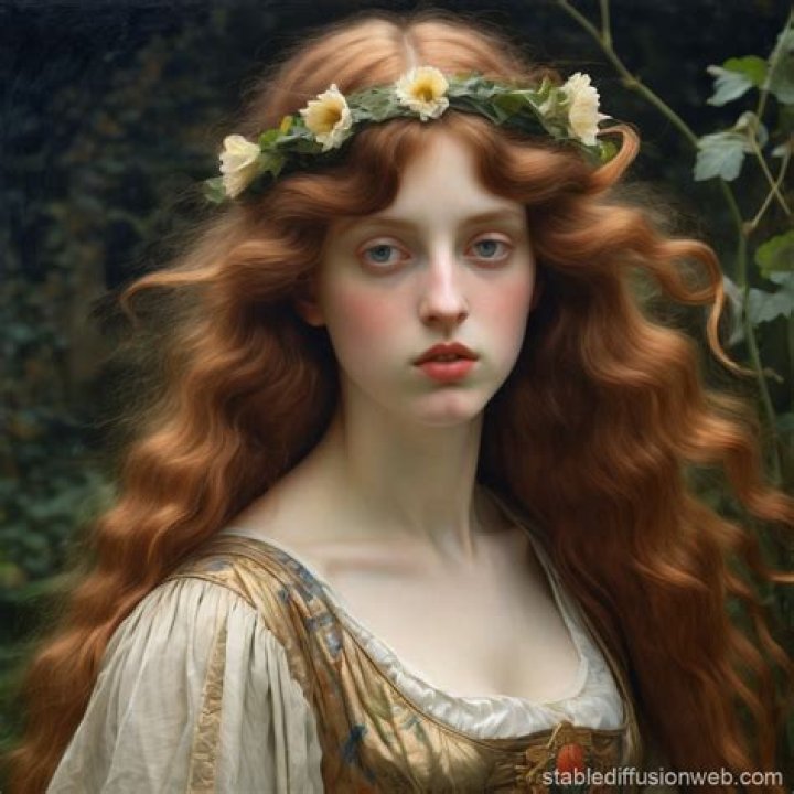 What is a pre Raphaelite woman