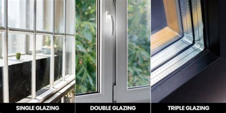 What is between double glazed windows