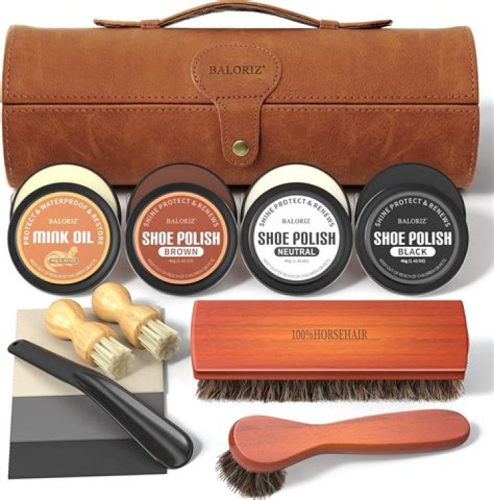 What is in a shoe shine kit