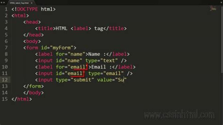 What is label element in HTML
