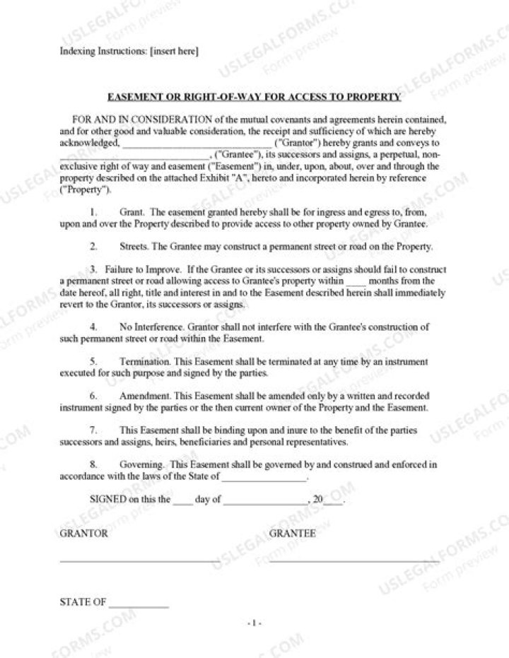What is legal access to property