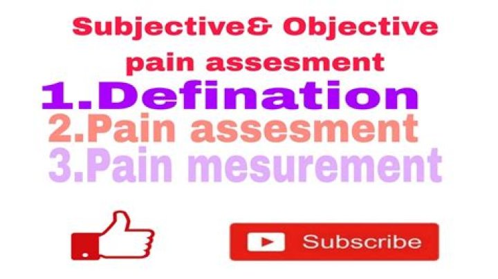 What is subjective pain