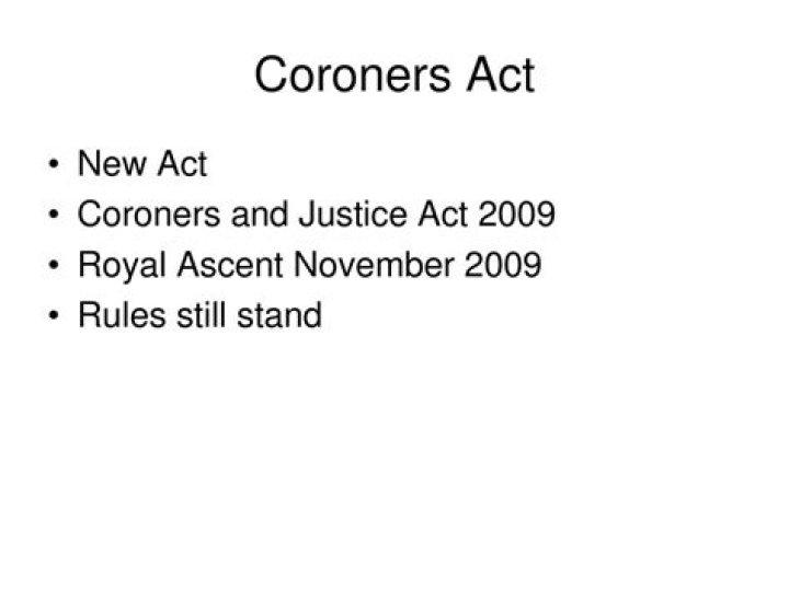 What is the Coroners Act Ontario