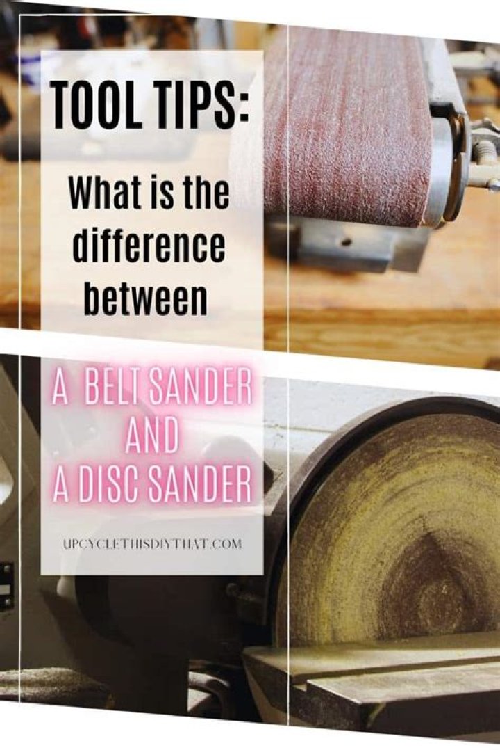 What is the difference between a belt sander and a disc sander