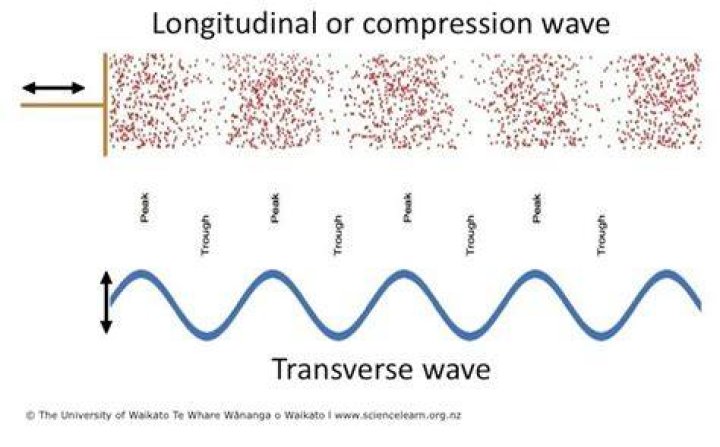 What is the difference between a transverse and compression wave