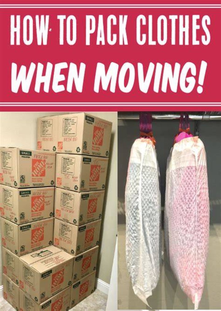 What is the easiest way to move clothes