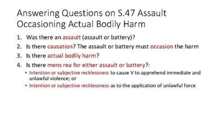 What is the sentence for section 47 assault