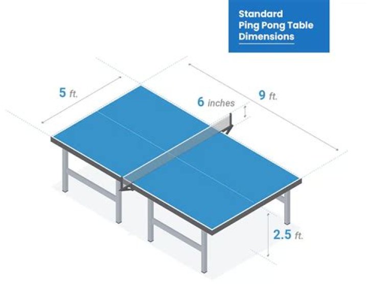 What is the surface of a ping pong table