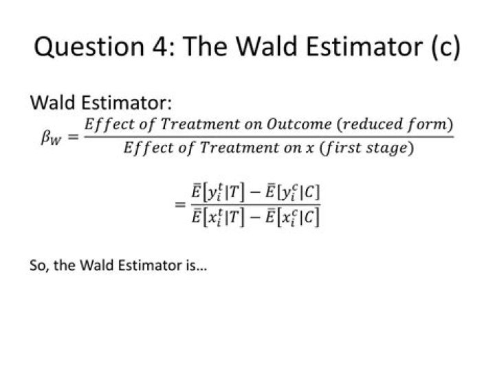 What is the Wald estimator