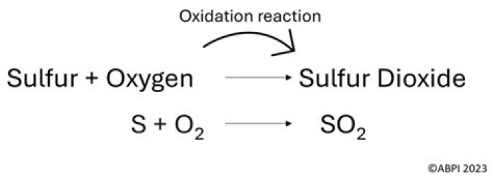 What reactant combines with oxygen and sulfur dioxide