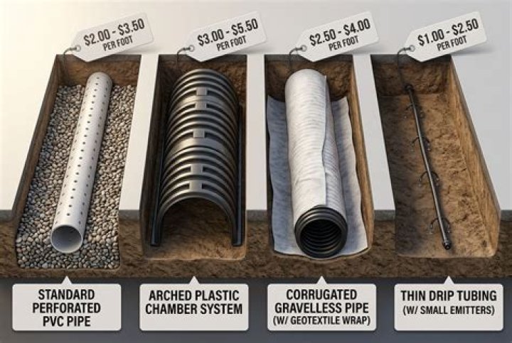 What type of pipe is used for septic systems
