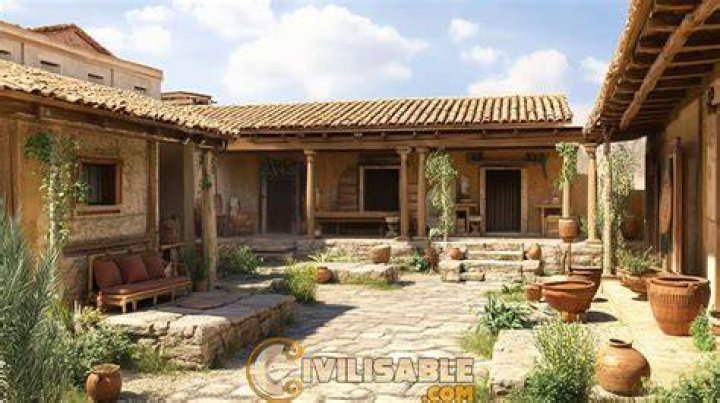 What was an ancient Greek house called