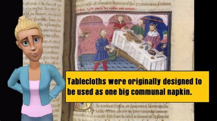 What were tablecloths originally used for