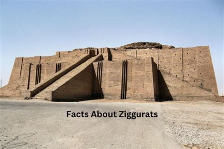 What were ziggurats what material were they built from