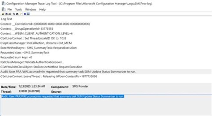 Where are SMSProv logs