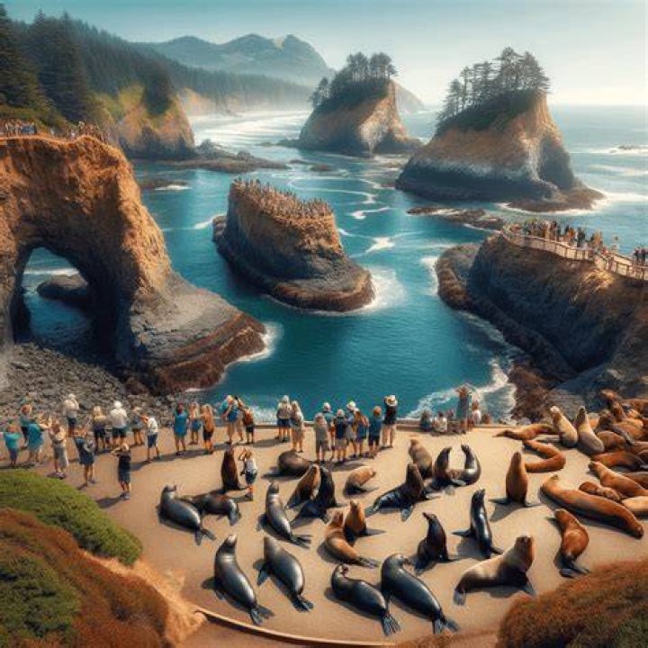 Where are the sea lions on the Oregon coast
