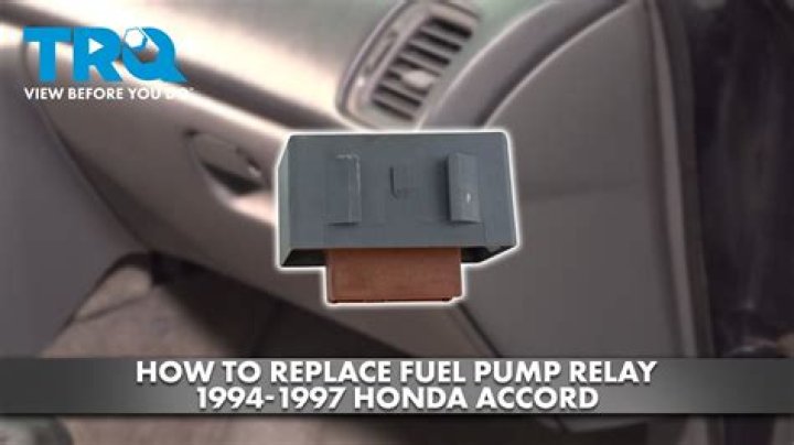 Where is the fuel pump relay on a 94 Honda Accord