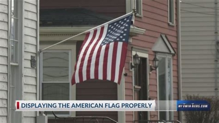 Where should a flag be placed on a truck