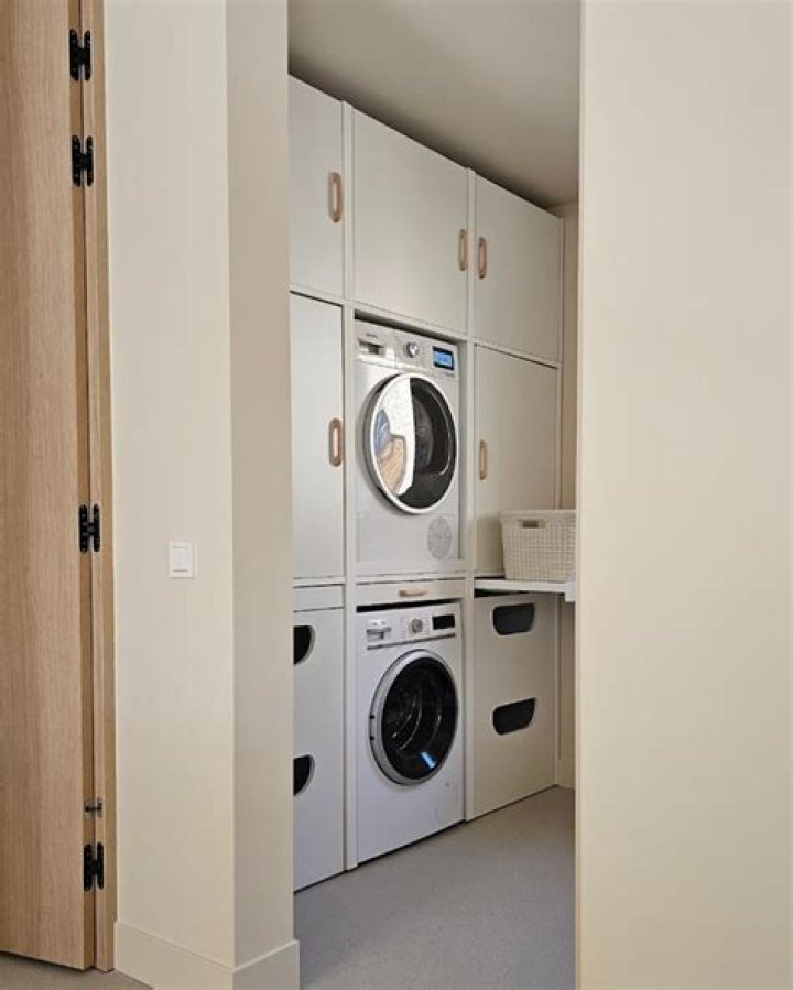 Where should a washing machine be placed
