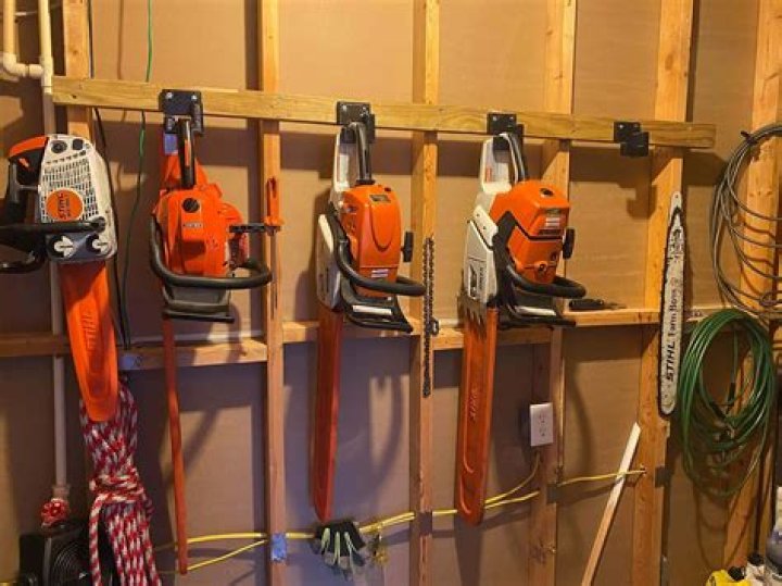 Where should I store my lawn equipment
