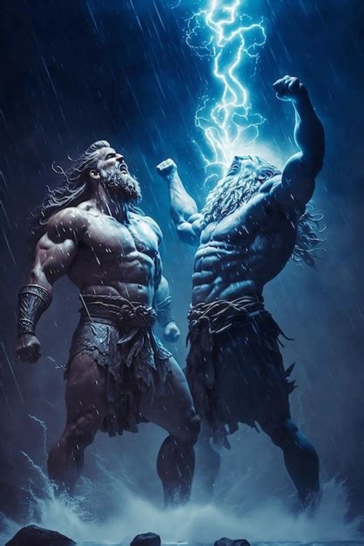 Who did Zeus Hades and Poseidon fight