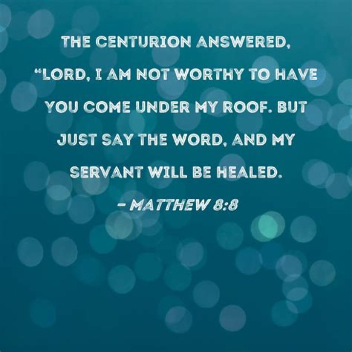 Who is the centurion in Matthew 8