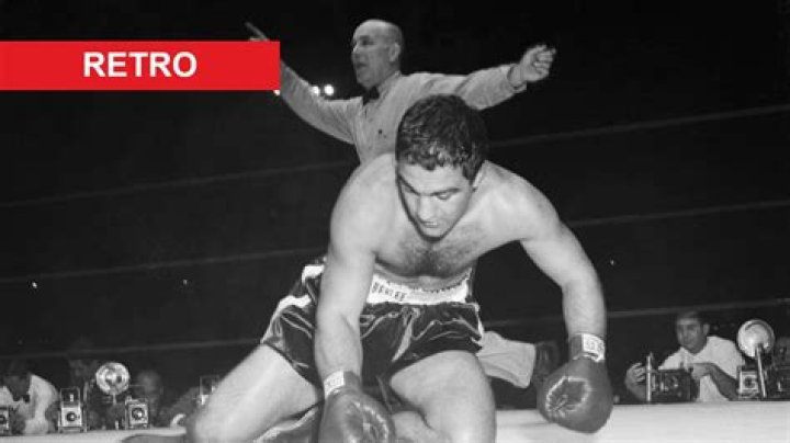 Who knocked Rocky Marciano down