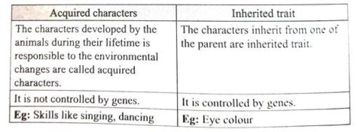 Who proposed the inheritance of acquired characteristics
