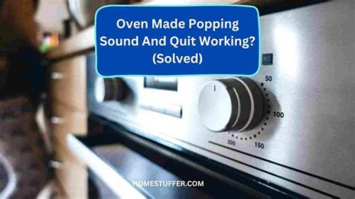 Why does my electric oven make a popping sound