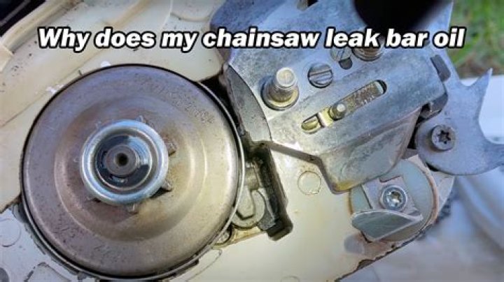 Why does oil leak from my chainsaw