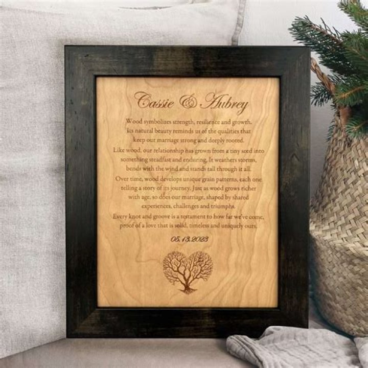 Why is wood the 5th anniversary gift